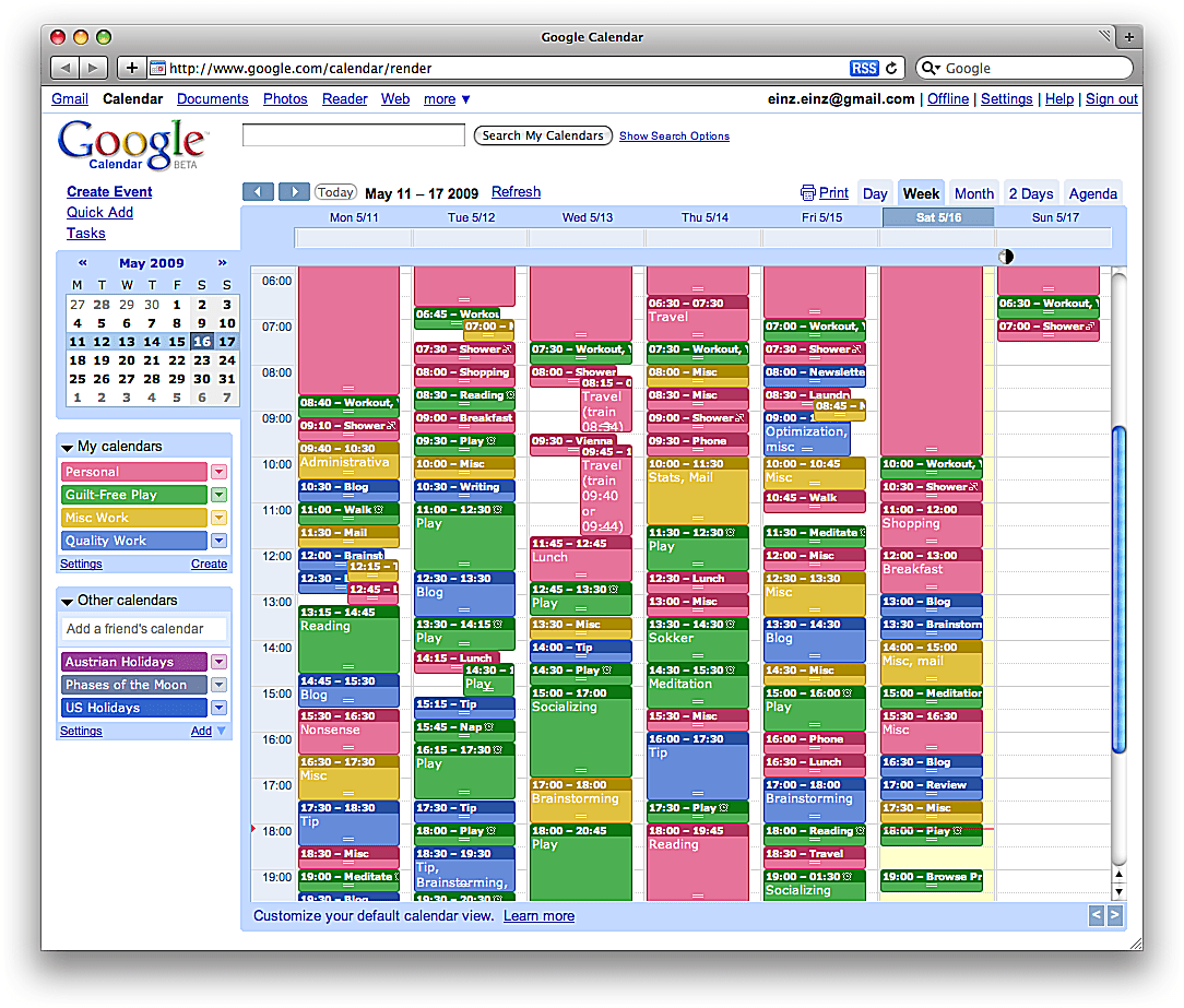 Outlook calendar widget windows